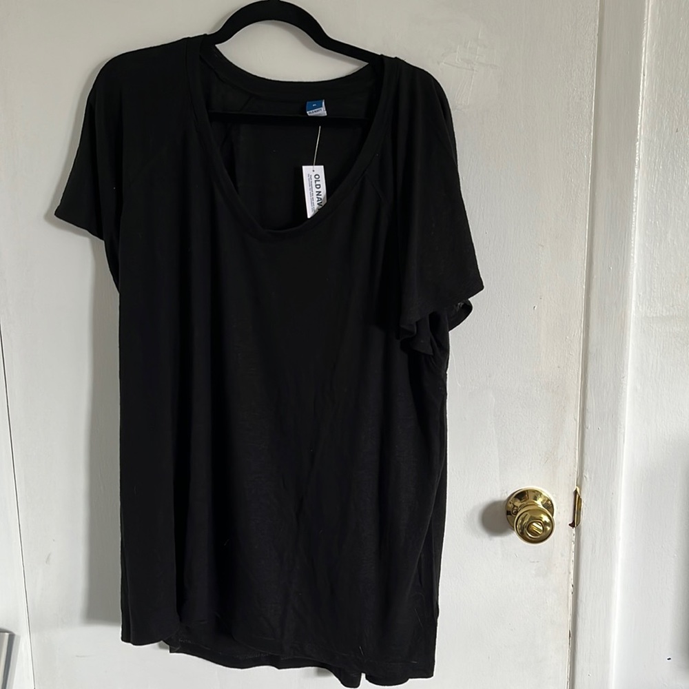 Women’s XL Old Navy black loose every day T